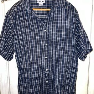 Cherokee Men's Blue Plaid Shirt